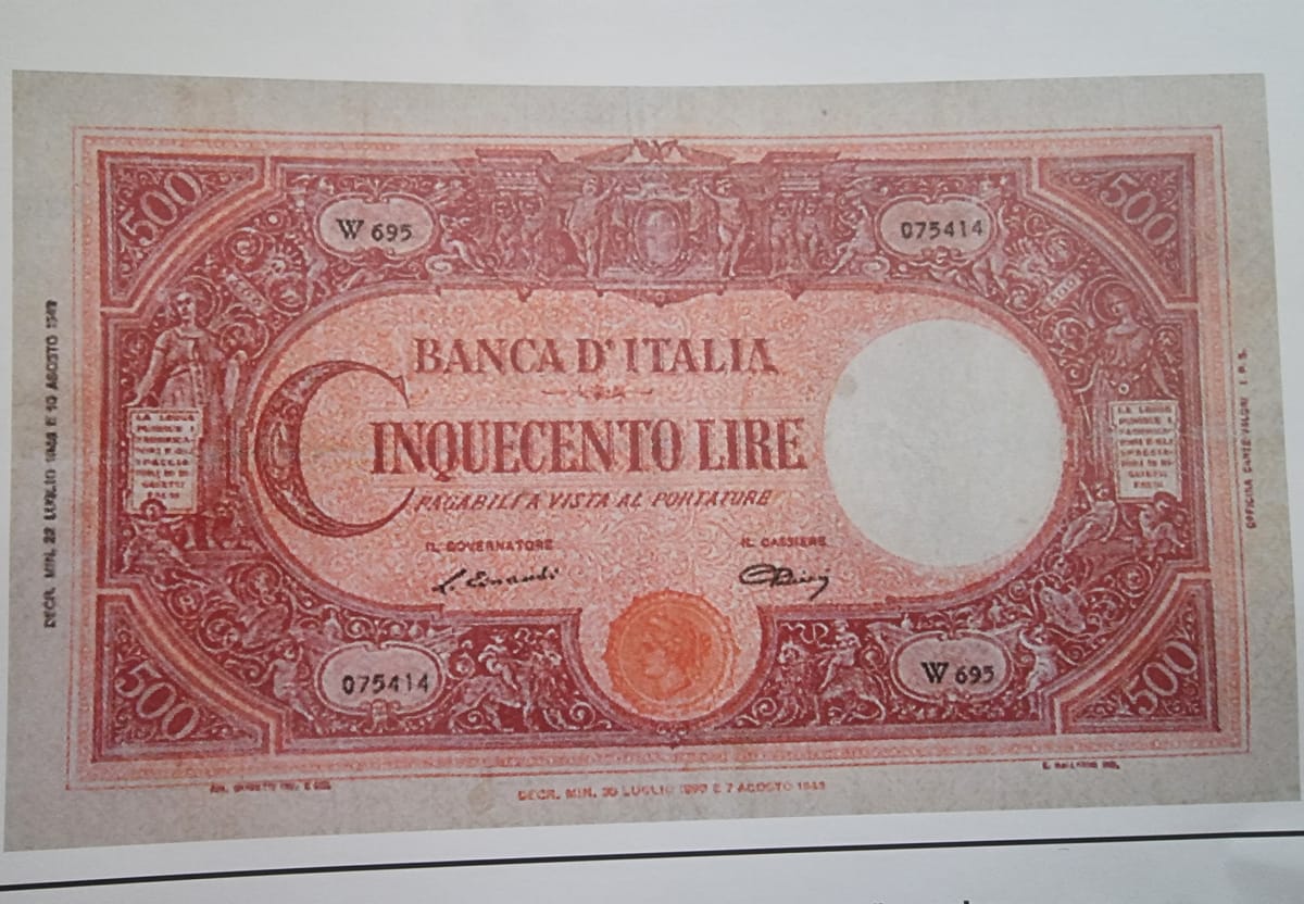 Collezione privata banconote repubblica Italiana ,di Paladini Alessio